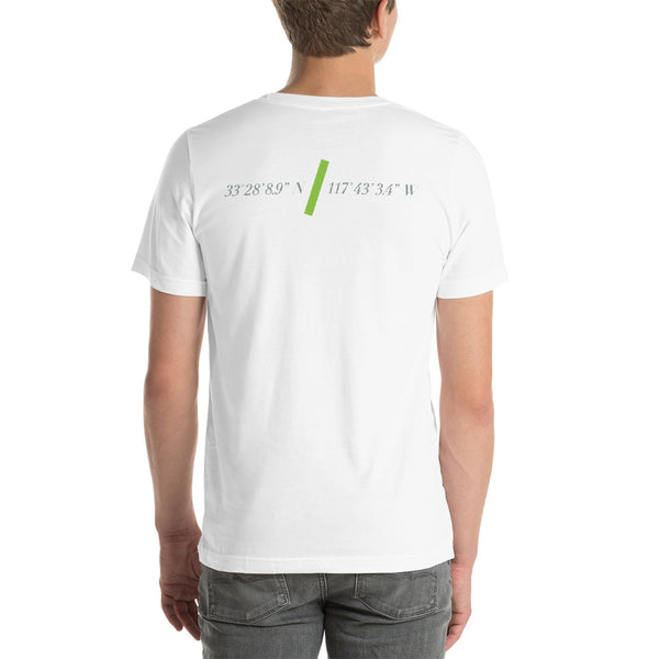 New Vagabonds T-shirt Latitude and Longitude of SoCal Park by the Beach